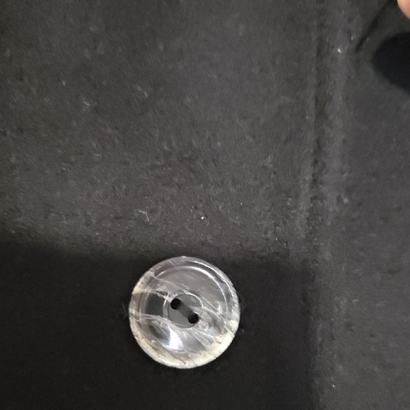 Harve Benard By Benard Holzman Women's Elegant Black Pea Coat - Picture 4 of 11